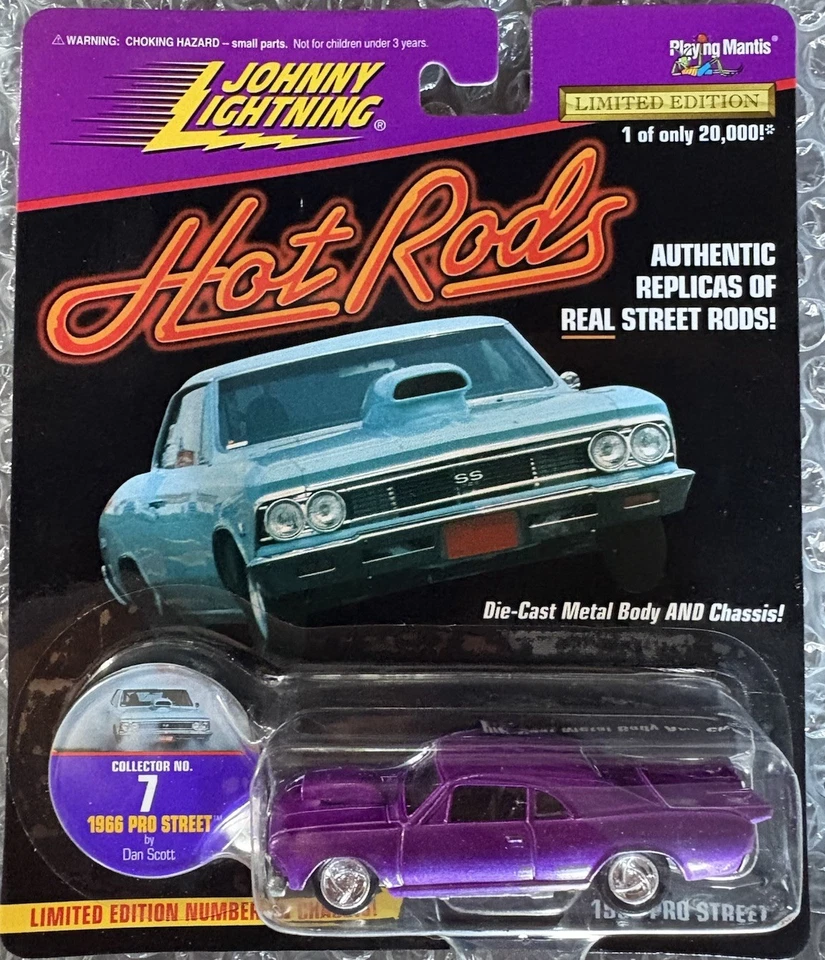 Johnny Lightning Hot Rods 66 GTO Pro Street edición limitada de 1997 púrpura Foto 2 de 4