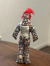 Dammit Doll Stress Relief Novelty Doll Gingham Fabric Yarn Hair