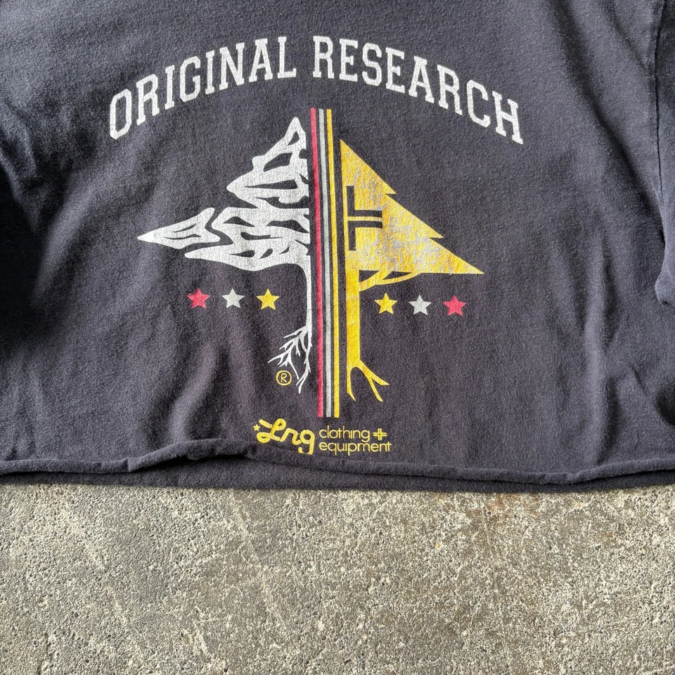 Camiseta corta LRG para mujer L negra manga corta verano gimnasio patinador de gran tamaño Foto 3 de 4