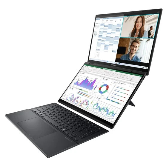 ASUS Notebooks Zenbook DUO, 14-Inch Laptop, with Intel Ultra 9 285H, 0 SSD, Windows 11 Home