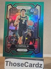 2024 Panini Prizm Draft Picks Green Prizm #93 KJ Simpson Jr.