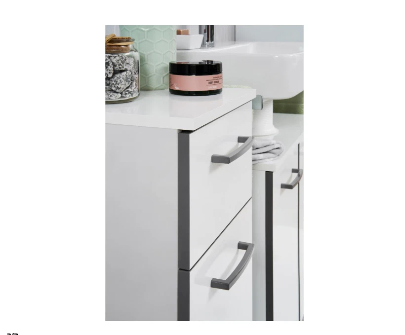 Pelipal Armario Alto Baño Pesado Blanco 30 cm Cajón Amplio