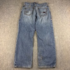 Ariat FR Work M3 Loose Fit Mens Jeans Size 30x29 Blue Denim Rip Flame Resistant