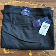 Chaps Womens Plus Size Black Pants Perfectly Polished Mid Rise 24W Short NWT