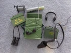 VINTAGE GI Joe 12 inch  HASBRO RADIO ACCESSORY LOT MAP HOLSTER BACKPACK MINT