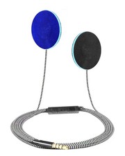 Sleep Ultra Thin Pillow Speakers with Mic, Control Button 3.5mm Clear