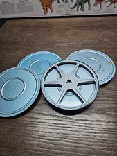 Set of 3 - Super 8mm SCHERER 300ft Metal Take-up Reels w/Film Cans