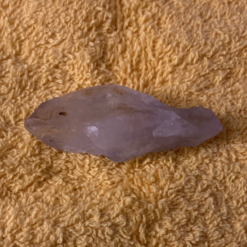 Natural Point Light Purple Crystal Mineral Specimen Loose Collectible