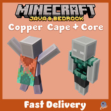 Minecraft - Capa de cobre + Paquete de núcleo de cobre - Bedrock y Java - Todas las plataformas