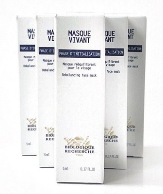 Biologique Recherche MASQUE VIVANT Travel Sz (5ml x 5 = 25mL TOTAL!) NEW / AUTH