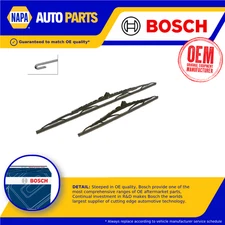 2x Wiper Blades (Pair) fits OPEL Front Windscreen Set Genuine Bosch Guaranteed