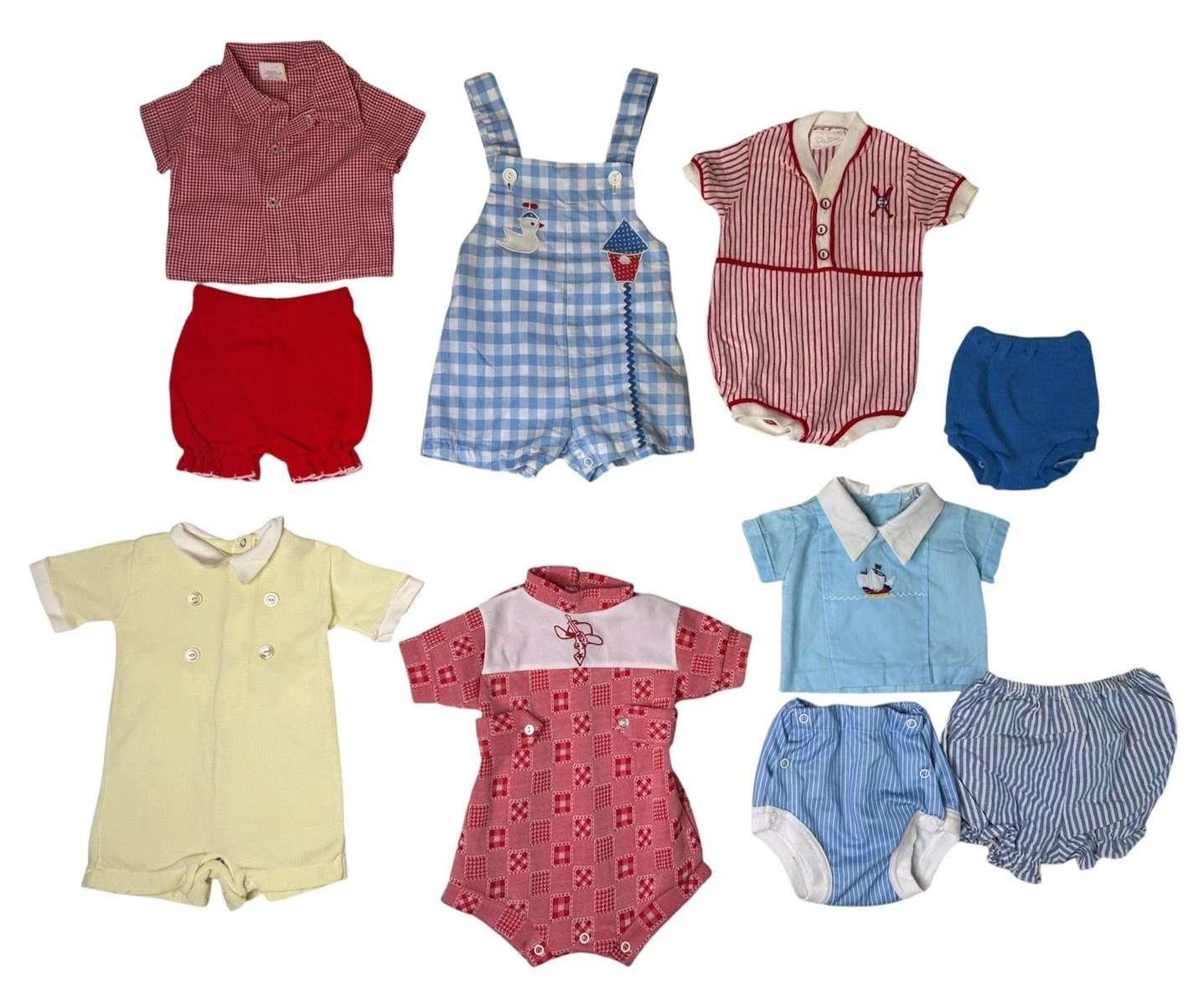 VTG Lot of Baby Boy Clothes Shirts Shorts Rompers Overalls 0-9 Months
Opens in a new window or tab