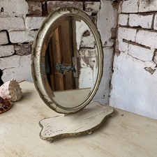 Vintage Mirror - Floral- Free Standing - Dressing Table - Cottage 
