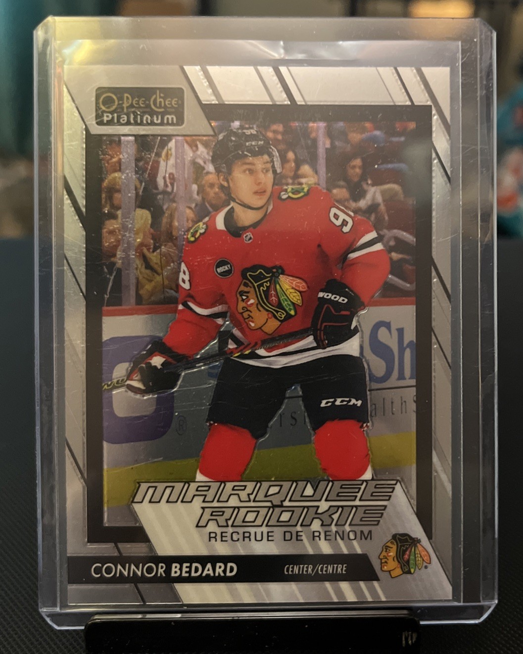 2023-24 O-Pee-Chee Platinum OPC MARQUEE ROOKIE #201 CONNOR BEDARD RC