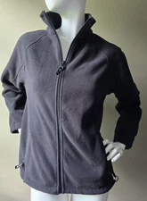 Horze Brand Fleece Full Zip Jacket Medium Zip Pockets Corded Hem
