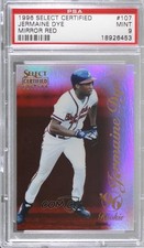 1996 Select Certified Edition Mirror Red /90 Jermaine Dye #107 PSA 9 MINT 04b0