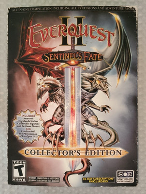 Everquest II Sentinel's Fate Collector's Edition - In Box - Includes Figurine