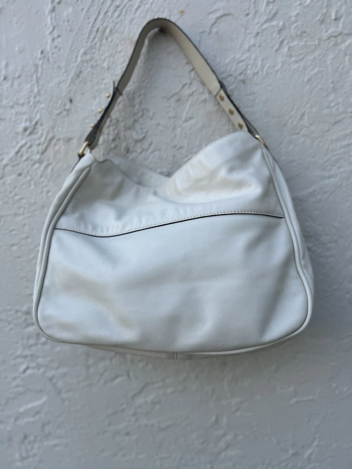 Auténtico bolso hobo Marc Jacob’s Angela cuero italiano crema suave Foto 3 de 4