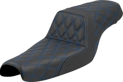 Saddlemen Step-Up LS Seat Blue Stitch #807-11-17501 Harley Davidson Sportster