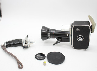 F macchina fotografica vintage con custodia Paillard Bolex Zoom Reflex P1 8 mm cinema