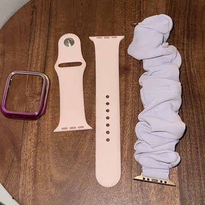 Apple Sport Band for Watch SE Gen2- Pink (44mm) Plus Accessories