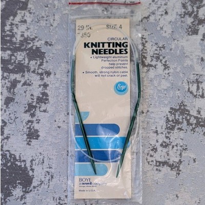 VTG Boye 29 in Circular Knitting Needles Size 4 Lightweight Nylon Cable USA