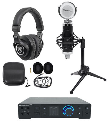 1-Person Podcast Podcasting Recording Kit w/Presonus Quantum HD2 Interface