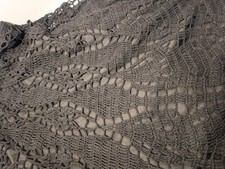 Vintage Crochet Black Skirt