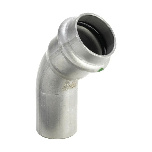 10X Viega Sanpress Inox Sc-Contur Bogen 15 Mm X 45° Pressfitting 435387-image