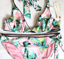 Esprit Bikini Set Gr. 38 / 75 Cup B Bügel-BH unwattiert + Slip mit Futter