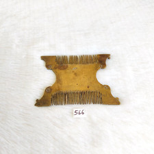 1930s Vintage Handcrafted Brass Hair Comb Vanity Collectible Old Rare 566