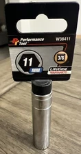 PERFORMANCE TOOL 3/8" DR 11MM 6PT DW SOCK W38411