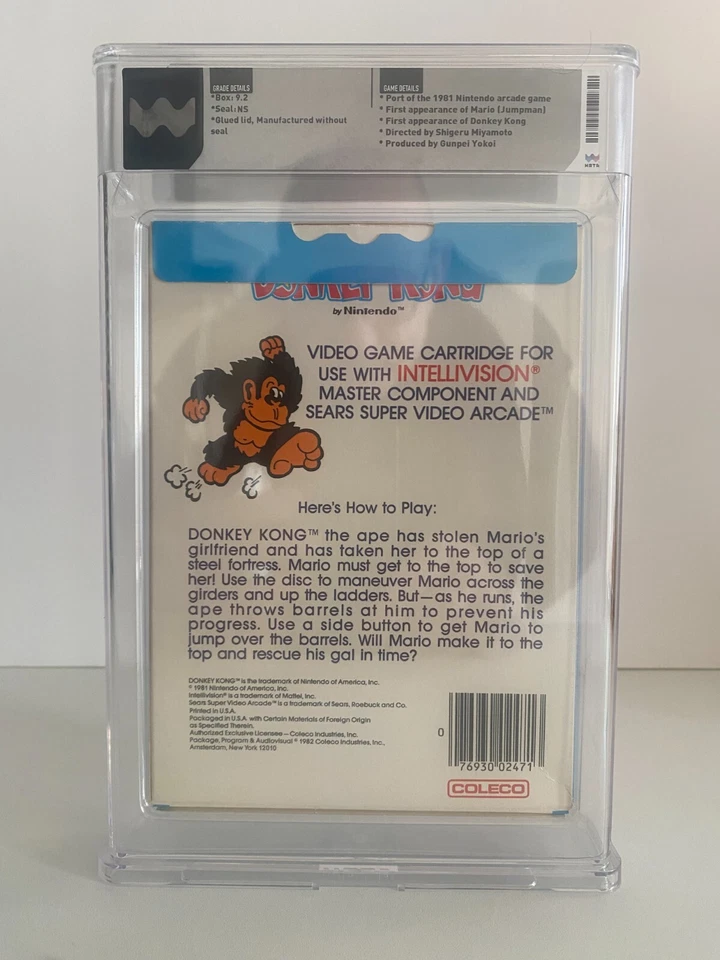 DONKEY KONG NES WATA 9.2 SEALED NS - Image 2 of 4