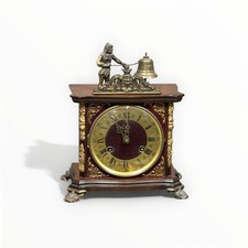 Antico orologio animato  pendolo da tavolo a carica epoca XX sec Francia