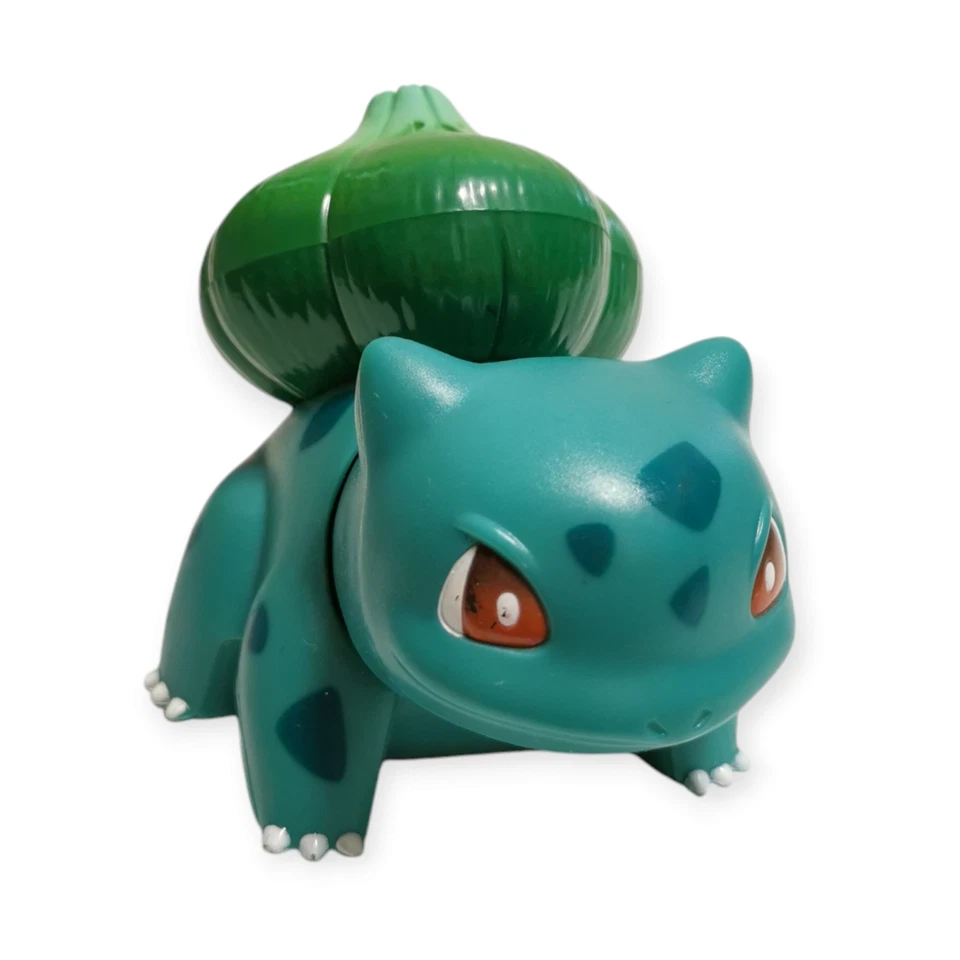 Figura TOMY Pokemon BULBASUR 3.5" ASINTIENDO CON LA CABEZA NO PROBADA 1997 Juguete de Colección Raro Foto 2 de 4
