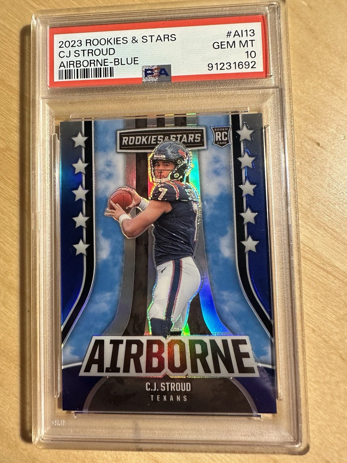 CJ Stroud Panini Rookies & Stars Airborne #AI13 Blue