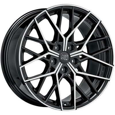 ALUFELGE MSW MSW 74 FUR VOLKSWAGEN EOS 9X20 5X112 GLOSS BLACK FULL POLISHED OCZ