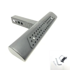 Fit 2" Receiver Heavy Duty Steel Tow Hitch Step Bar Tube Black 18" Straight Edge