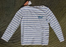 Vineyard Vines Girls Long Sleeve Flashy Whale Boat Neck Tee - Size L 14 - NWT