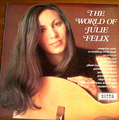 Julie Felix -  The World Of Julie Felix - LP 1st Press - Played Once Near Mint!