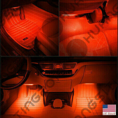 RGB LED Interior Light Kit For Cars - Under Dash, Footwell, Seats With Remote 2 thumbnail image