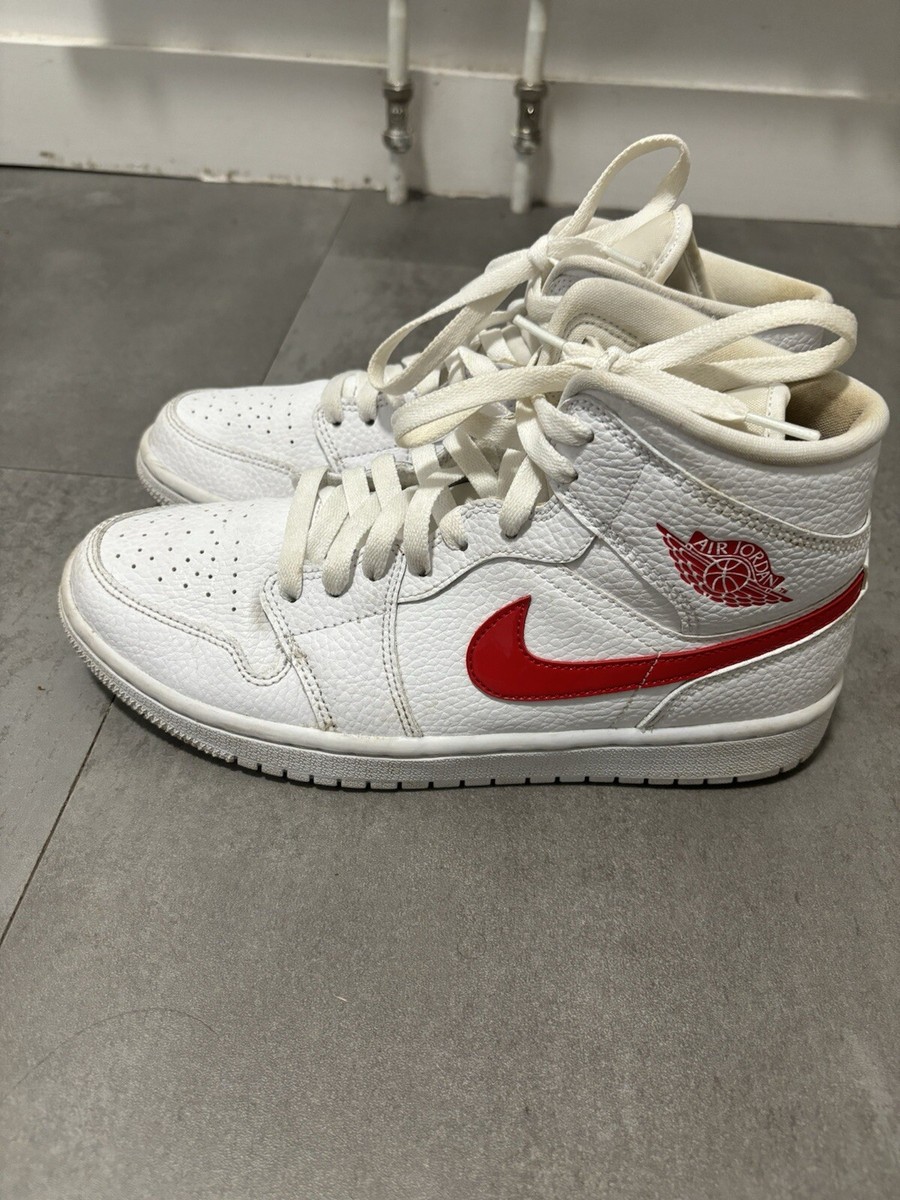 Air Jordan Mid 'White University Red' UK UK