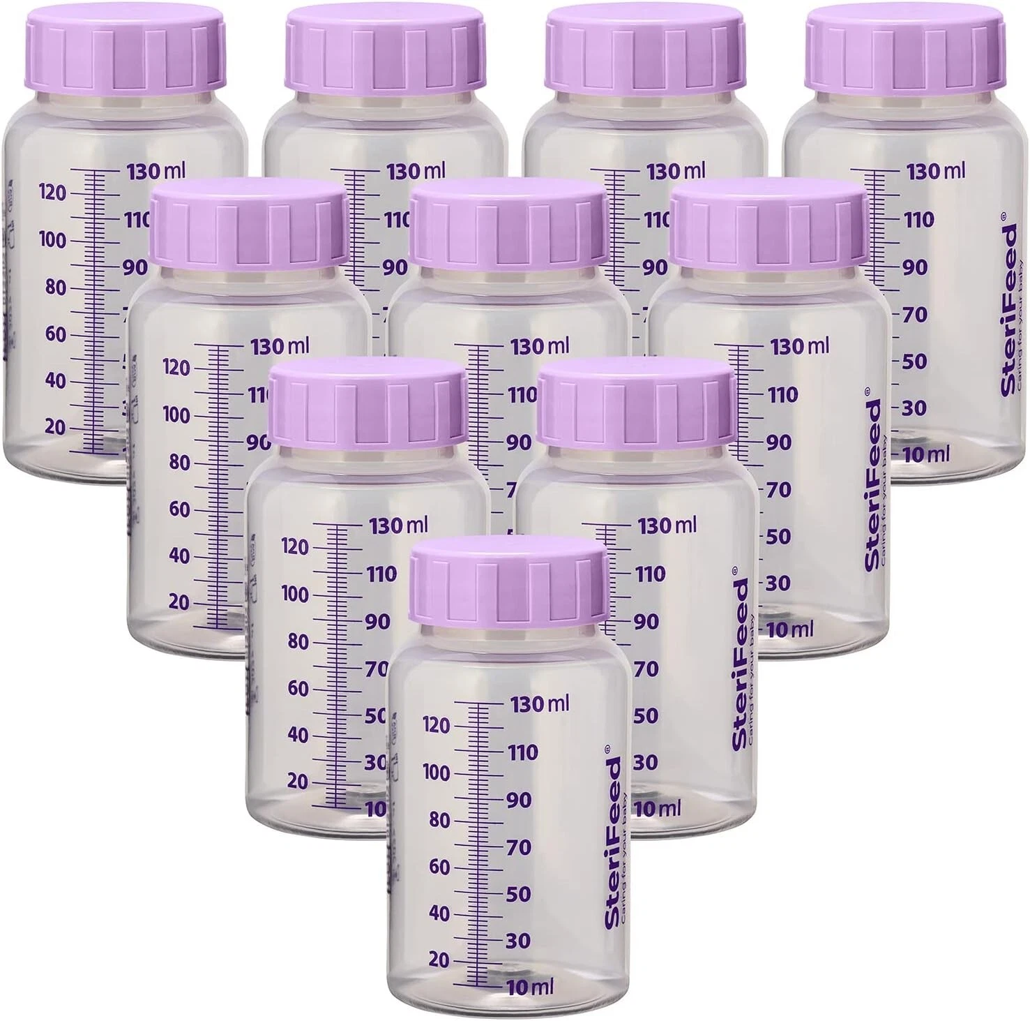 Sterifeed Baby Bottle, Disposable, Sterile, 130ml, Pack of 10