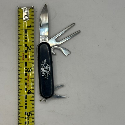 Vintage Golf Knife Multifunction Keychain Stainless Steel(GOING FORTHE GREEN )