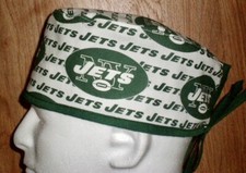 NFL New York Jets Green Football Scrub Hat Chemo Cap
