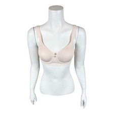 Breezies Women's Floral Stripe Seamless Wirefree T-Shirt Bra Champagne 34C Size