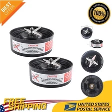 Efficient 2-Pack Replacement Cross Blades for NutriBullet RX - Dishwasher Safe