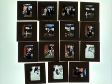Lot of 15 1950 Red Border Kodachrome 35mm Slides Family People Baby Child