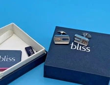 BLISS CUFF LINKS 10K GOLD PIECE ON EACH WITH .001 DIAMOND