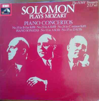 2xLP Mozart Solomon Plays Mozart - Piano Concertos MONO NEAR MINT His Master